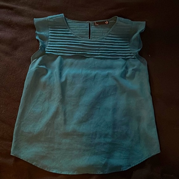 nOir Jewelry Tops - Noir turquoise blouse